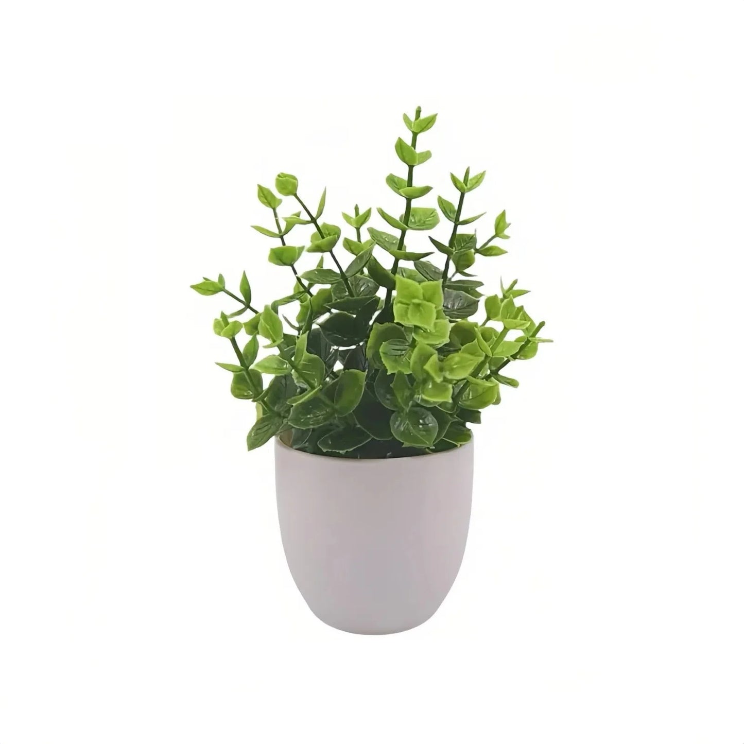 4 Styles Mini Fake Plants Artificial Eucalyptus Faux Plants for Home Office Farmhouse Bathroom Desk Shelf Decor Indoor