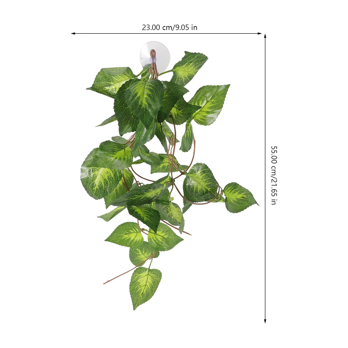 Lifelike Artificial Reptile Plants Durable Fake Plant Decor For Terrarium Turtle Fish Tank Aquarium Landscape Ornament Safe