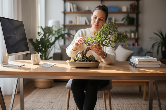 Sculpting Serenity: Why Modern Desks Are Embracing the Faux Bonsai Revival
