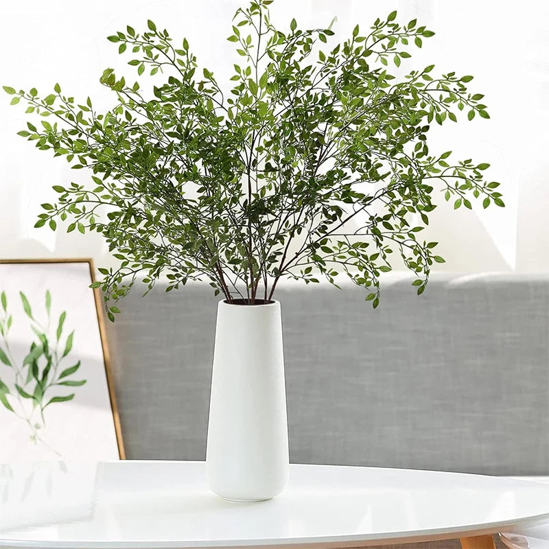 Artificial Green Plant 43.3 inch Fake Eucalyptus Leaf Flower Arrangement Accessories Wedding Home Room Decoration Fake Plants