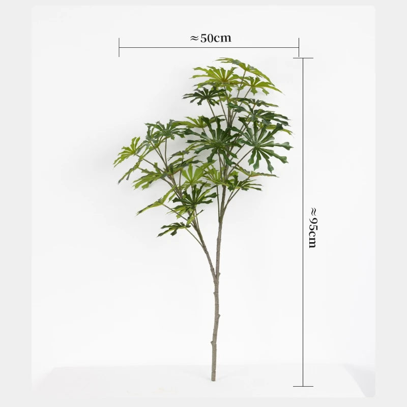 Artificial Plants Plastic Cassava Leaves Branch Living Room Decoration Simulation Green Plant Japanese Andromeda Leaf Floral