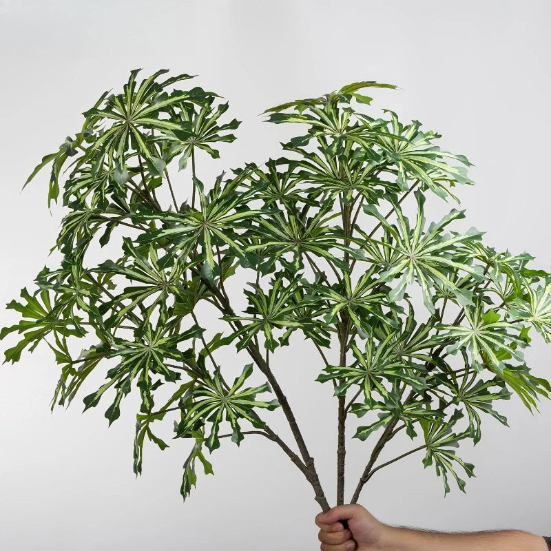 Artificial Green Plants Study Decor Plastic Japanese Andromeda Money Tree Branch Cafe Decoration Simulation Cassava Leaves Plant