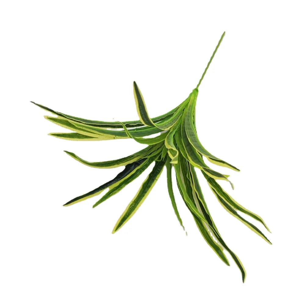 1Pc Artificial Plastic Plants Chlorophytum Grass Living Room Decoration Fake Plants Indoor Potted Table Green Plant Without Pot
