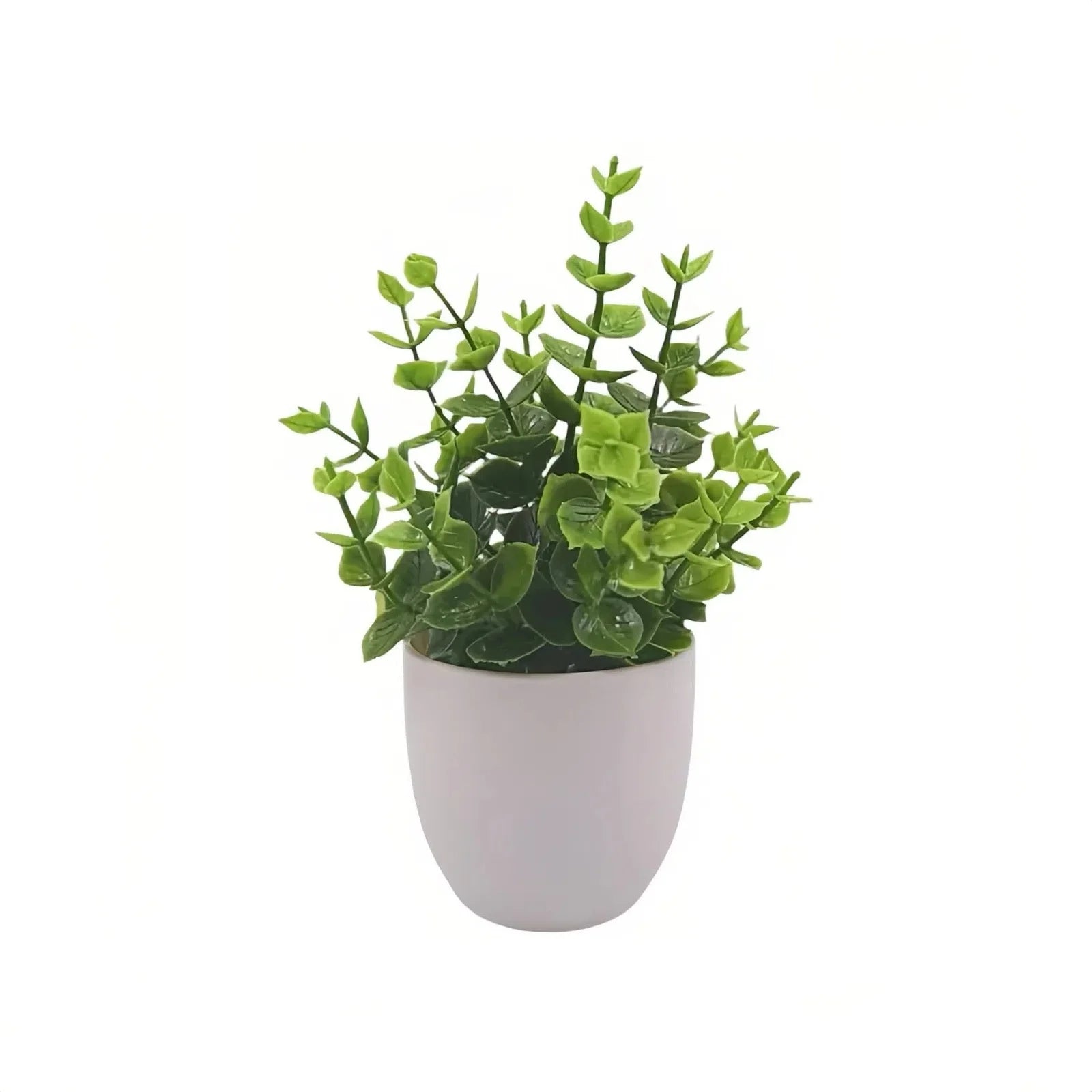 4 Styles Mini Fake Plants Artificial Eucalyptus Faux Plants for Home Office Farmhouse Bathroom Desk Shelf Decor Indoor