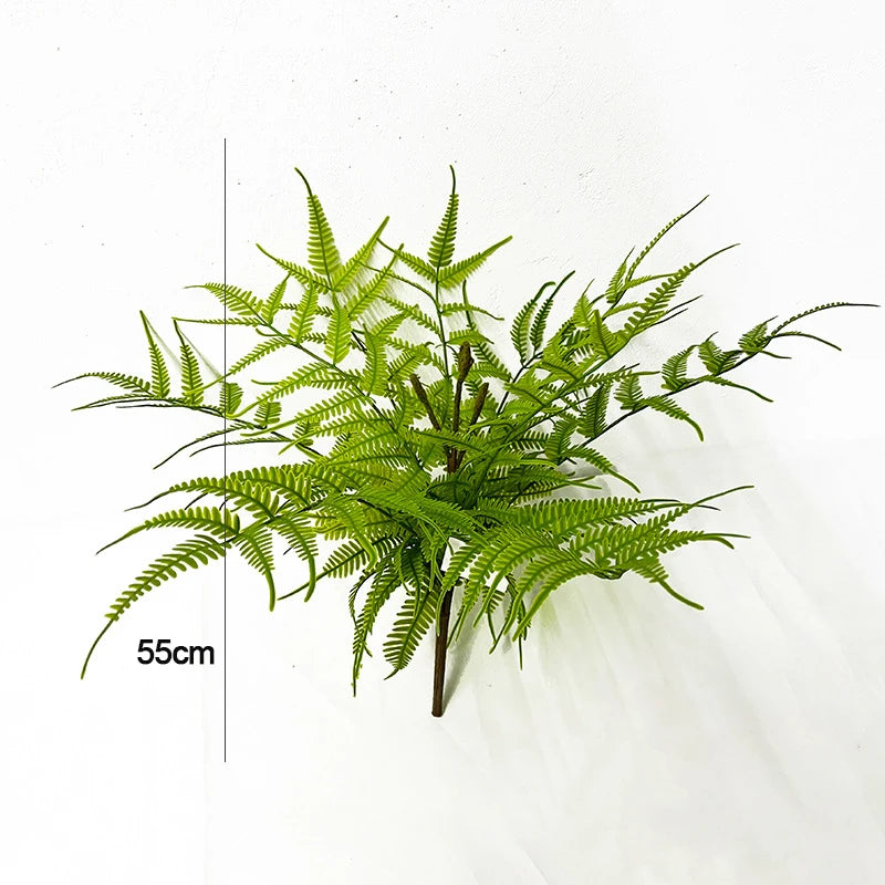 Large Artificial Plants Boston Fern Bunch Persian Leaves Bunch Fake Green Plants Fake Leaves Craft Fake Foliage Home Decor