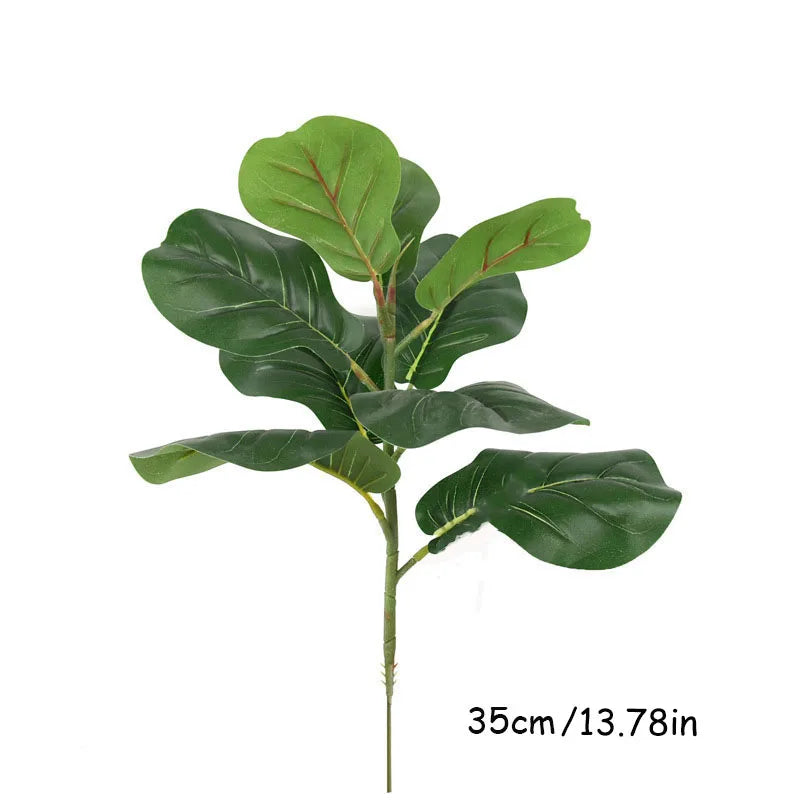 150cm Tropical Tree Large Artificial Fiddle Leaf Fig Tree Fake Ficus Lyrata Plant Faux Plants for Home Office Garden Decoration