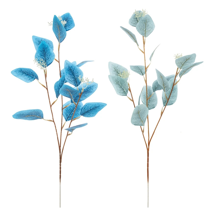Artificial Plants Fake Leaves Three Pronged Eucalyptus Bonsai Home Decoration Indoor Dining Table Office Decoration Garden Cheap