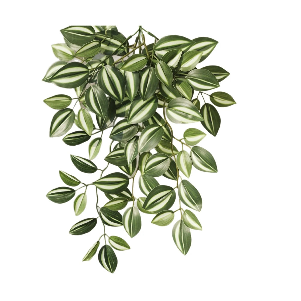 Faux Peperomia Hanging Plant Adjustable Leaves Silk Faux Peperomia Ivy Vine Artificial Plant For DIY Home Wedding Decoration