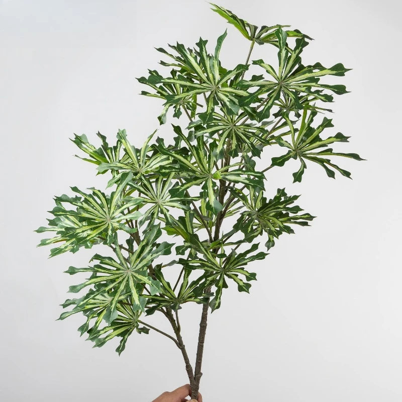 Artificial Plants Plastic Cassava Leaves Branch Living Room Decoration Simulation Green Plant Japanese Andromeda Leaf Floral