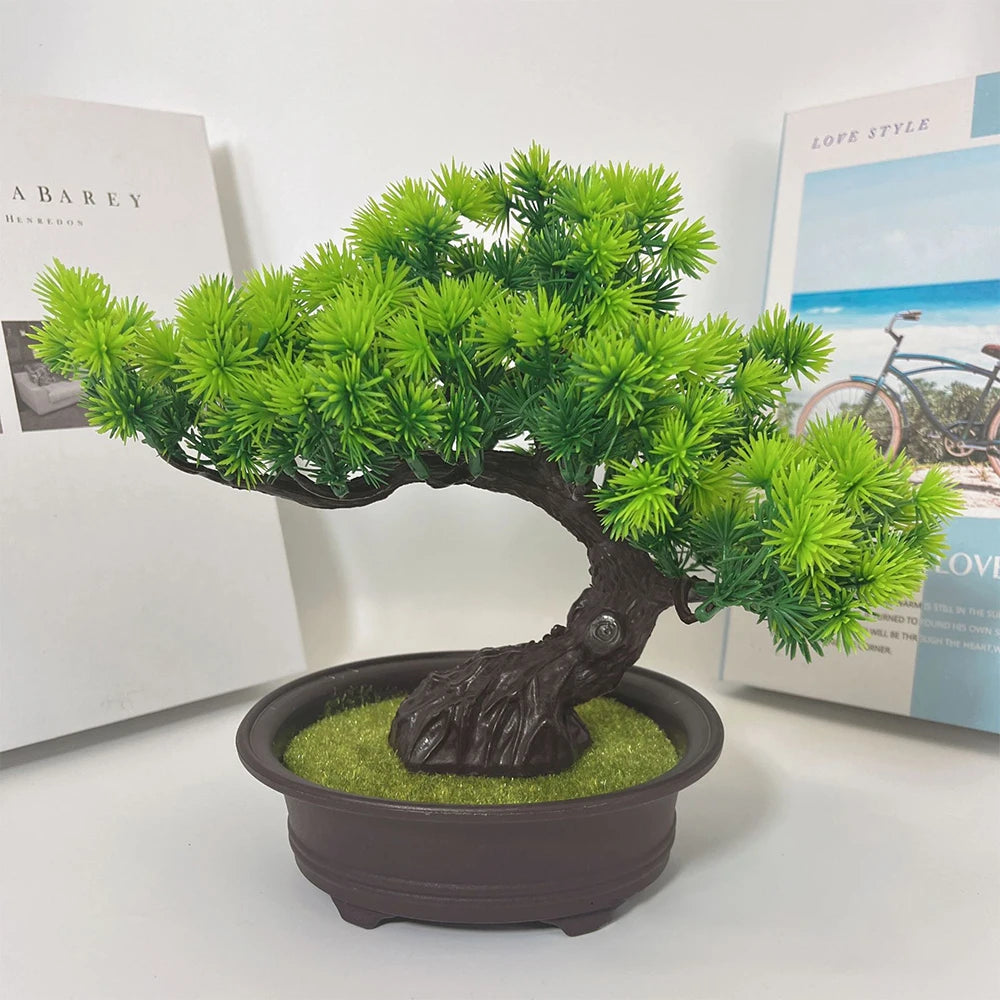 Artificial Bonsai Tree Fake Plants for Home Decor Living Room Bathroom Bookshelf Entryway Table Wall Shelf Modern Farmhouse