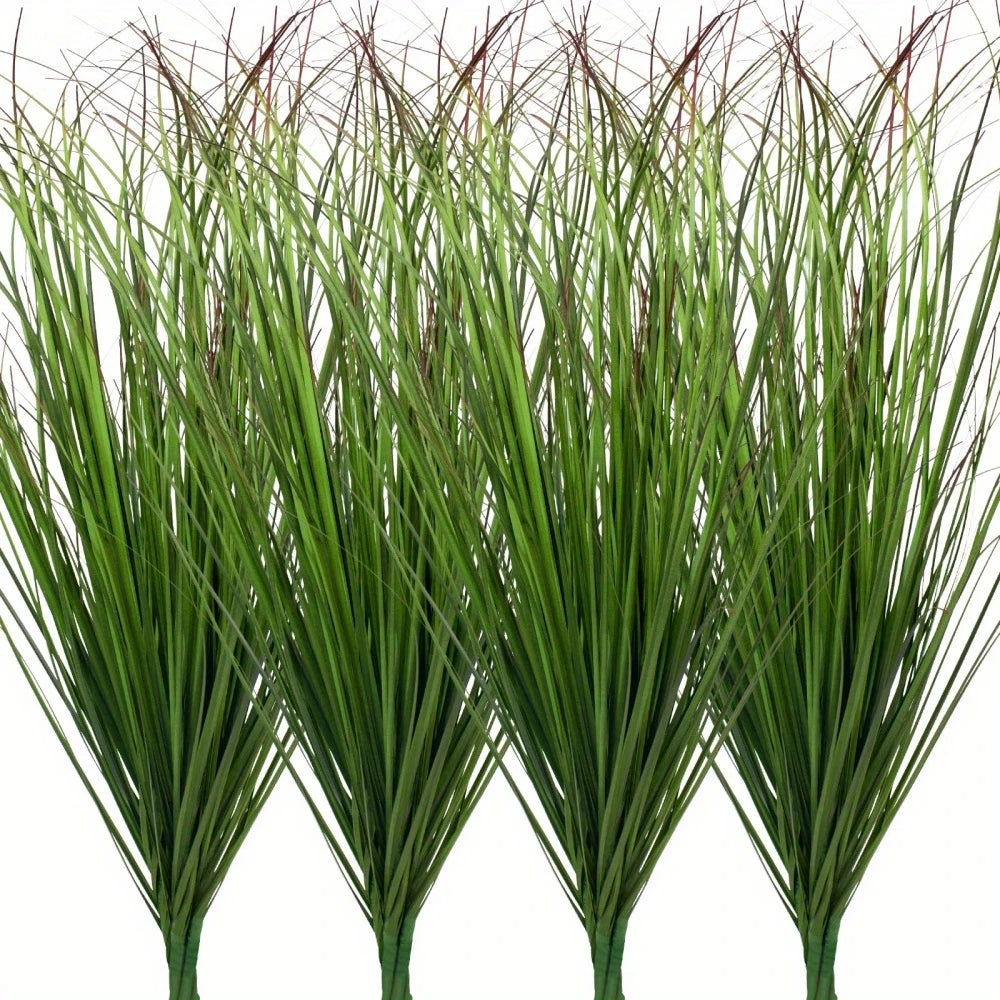 14pcs Artificial Grass Plants, Faux Shrubs Wheat Grass, Artificial Tall Grass Fake Plants for Outdoor Decor, Artificial Greenery