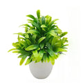 1PC Artificial Plant with Plastic Pot Fake Greenery for Home Office Desk Living Room Bedroom Decor No Maintenance Required