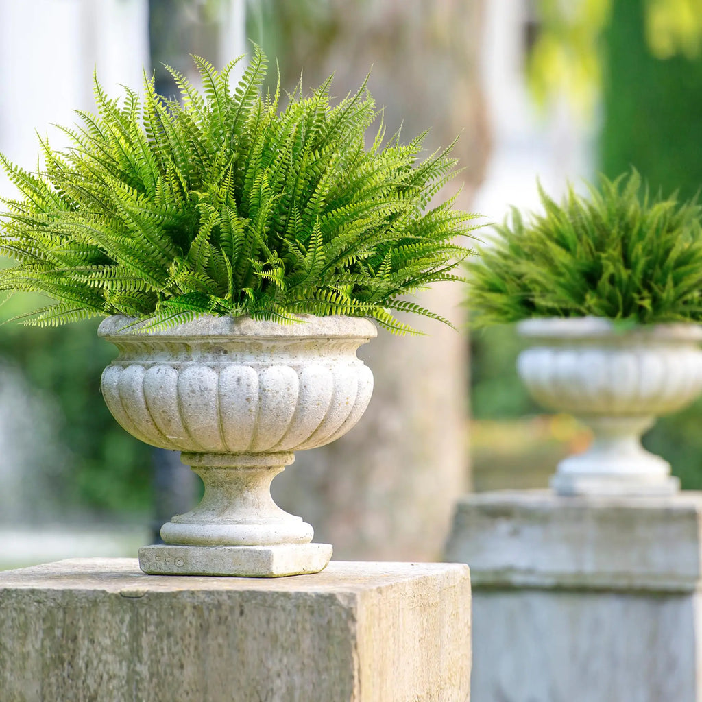 4-20Bundle Artificial Plants Fake Boston Ferns Bushes Faux Shrubs Greenery UV Resistant Plant for Home Garden Outdoor Yard Decor