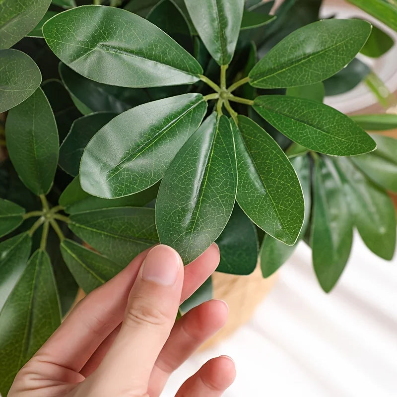 Artificial Plant | Fake Leaves with Stem, Ideal for Living Room, Hotel, Window, Office Decoration, Home and Room Decor