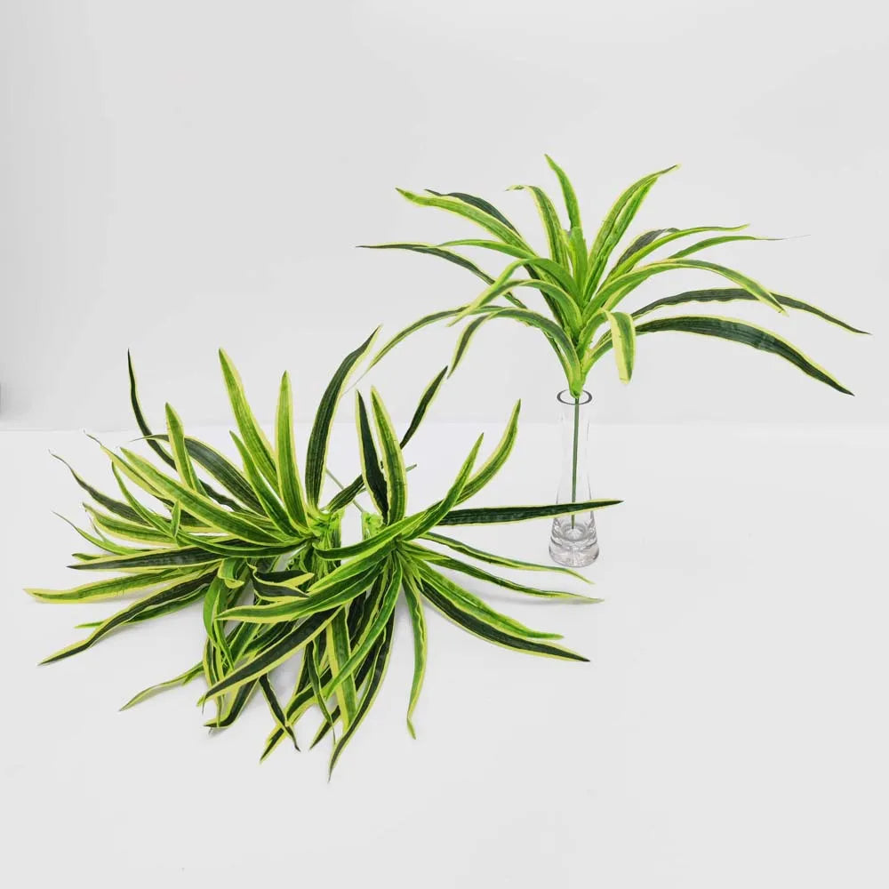 1Pc Artificial Plastic Plants Chlorophytum Grass Living Room Decoration Fake Plants Indoor Potted Table Green Plant Without Pot