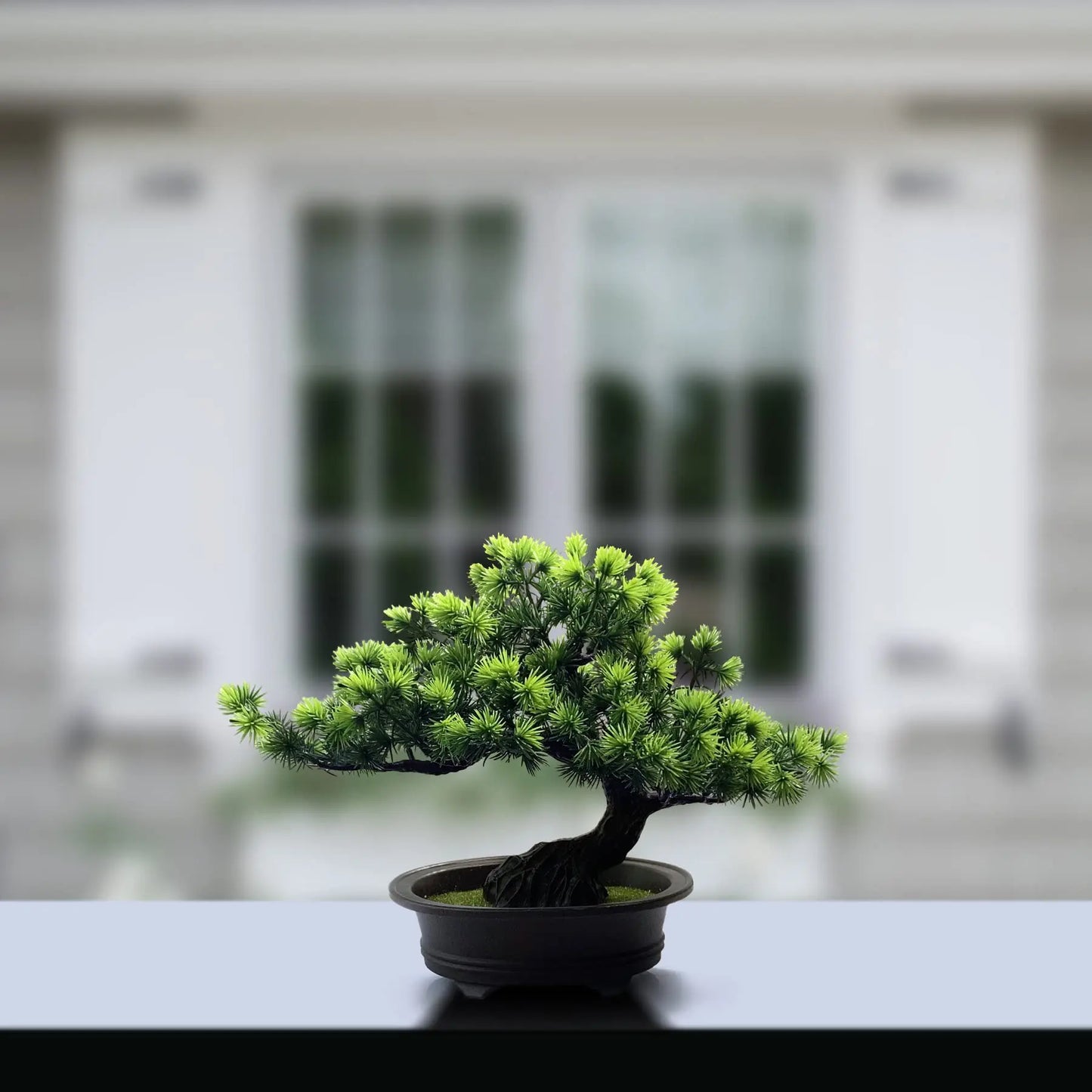 Artificial Plant Greenery Fake Bonsai Tree Indoor Bookshelf Desk Bathroom Farmhouse Decor Home Room Office Decoration Fake Plant