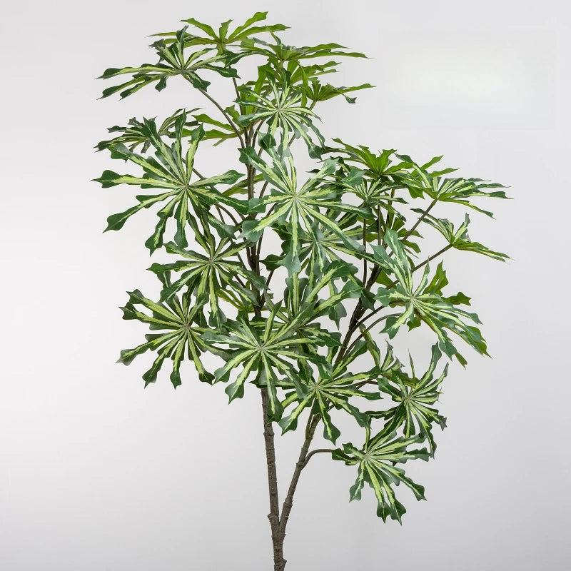 Artificial Plants Plastic Cassava Leaves Branch Living Room Decoration Simulation Green Plant Japanese Andromeda Leaf Floral