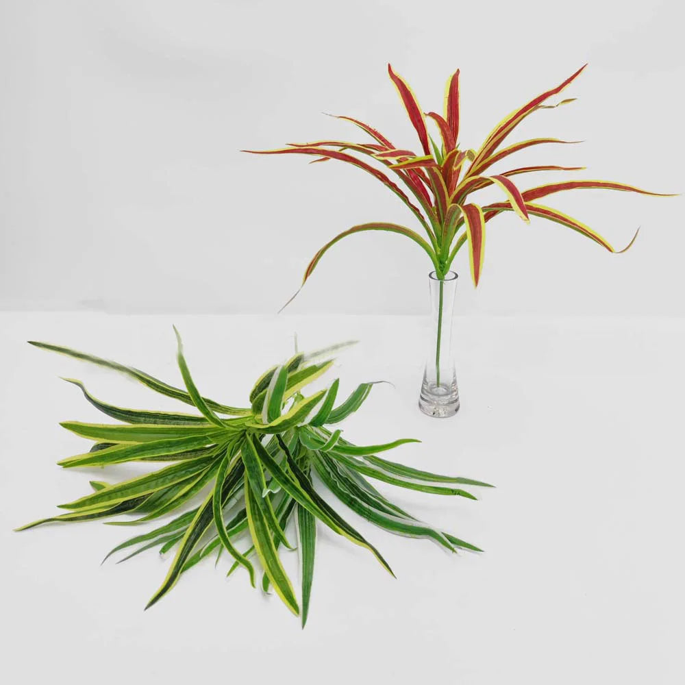 1Pc Artificial Plastic Plants Chlorophytum Grass Living Room Decoration Fake Plants Indoor Potted Table Green Plant Without Pot