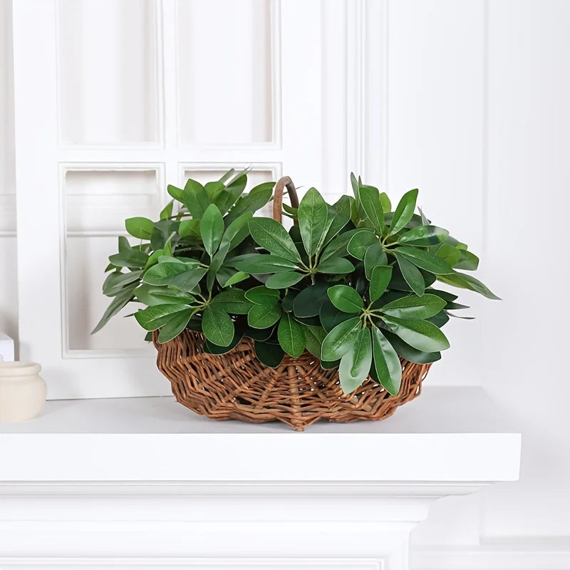 Artificial Plant | Fake Leaves with Stem, Ideal for Living Room, Hotel, Window, Office Decoration, Home and Room Decor