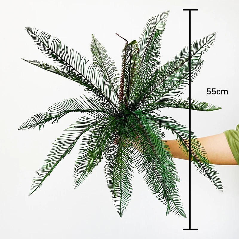 Large Artificial Plants Boston Fern Bunch Persian Leaves Bunch Fake Green Plants Fake Leaves Craft Fake Foliage Home Decor