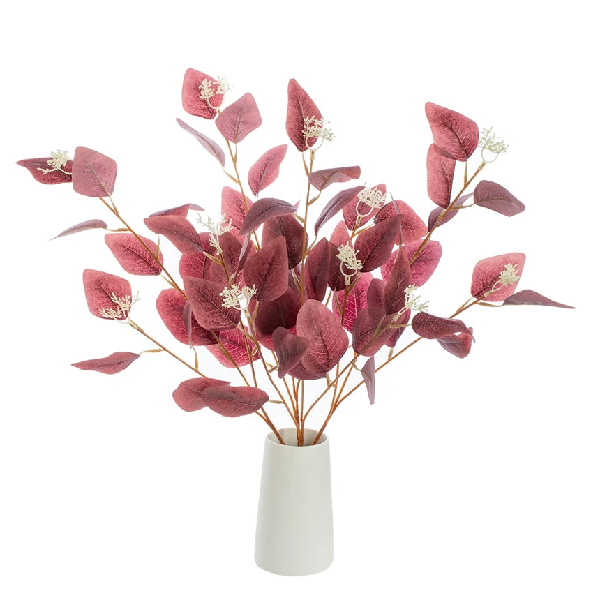Artificial Plants Fake Leaves Three Pronged Eucalyptus Bonsai Home Decoration Indoor Dining Table Office Decoration Garden Cheap