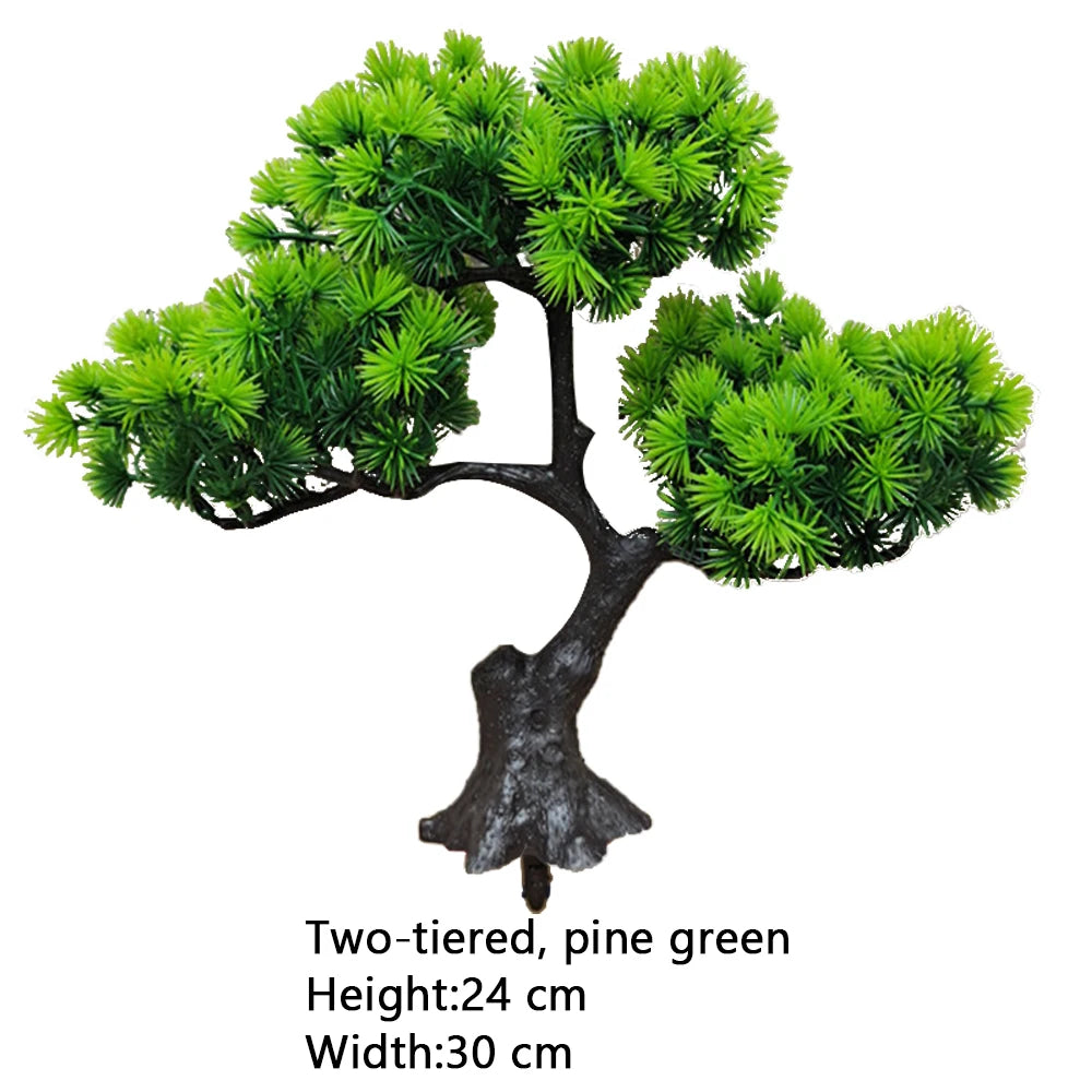 Artificial Bonsai Tree Fake Plants for Home Decor Living Room Bathroom Bookshelf Entryway Table Wall Shelf Modern Farmhouse