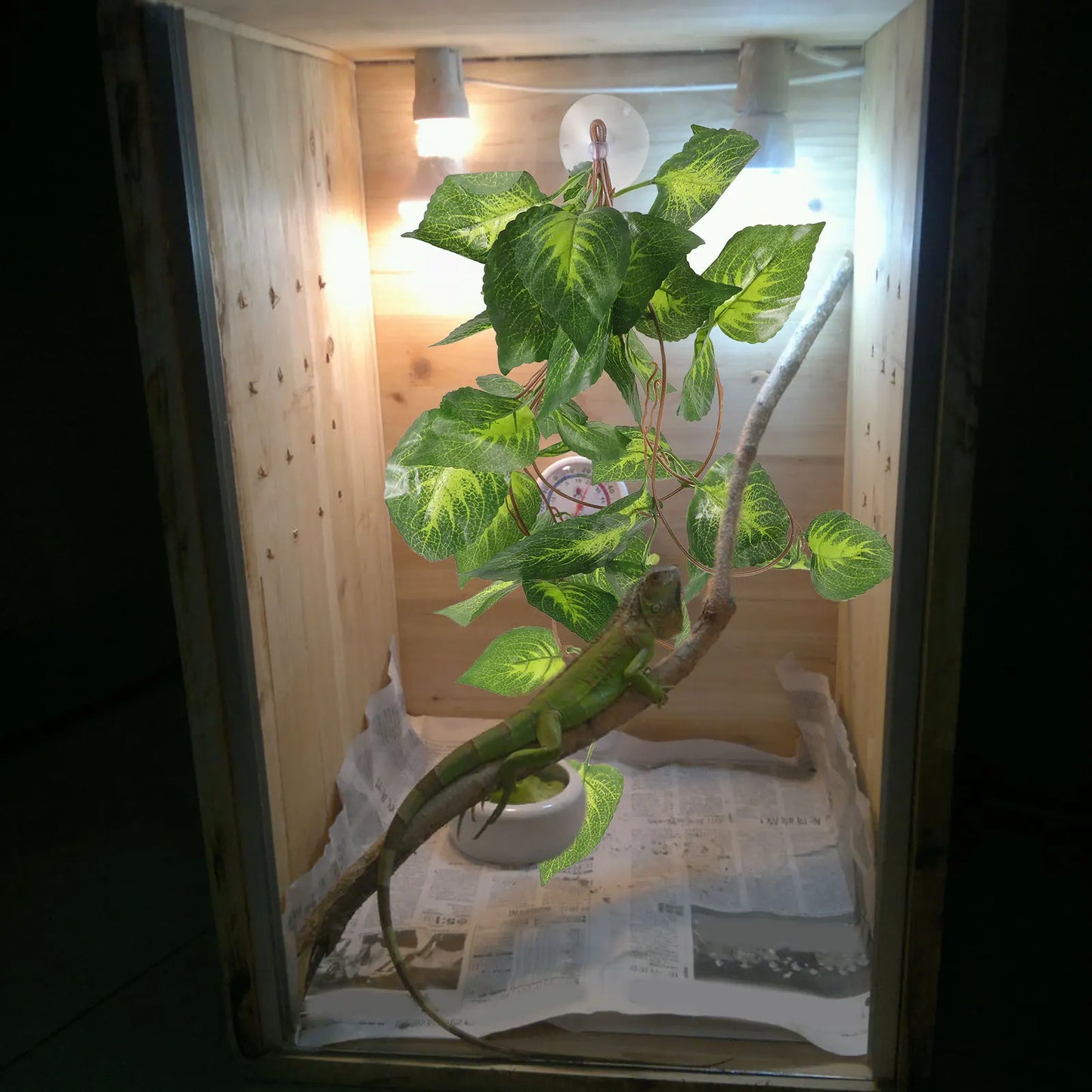 Lifelike Artificial Reptile Plants Durable Fake Plant Decor For Terrarium Turtle Fish Tank Aquarium Landscape Ornament Safe