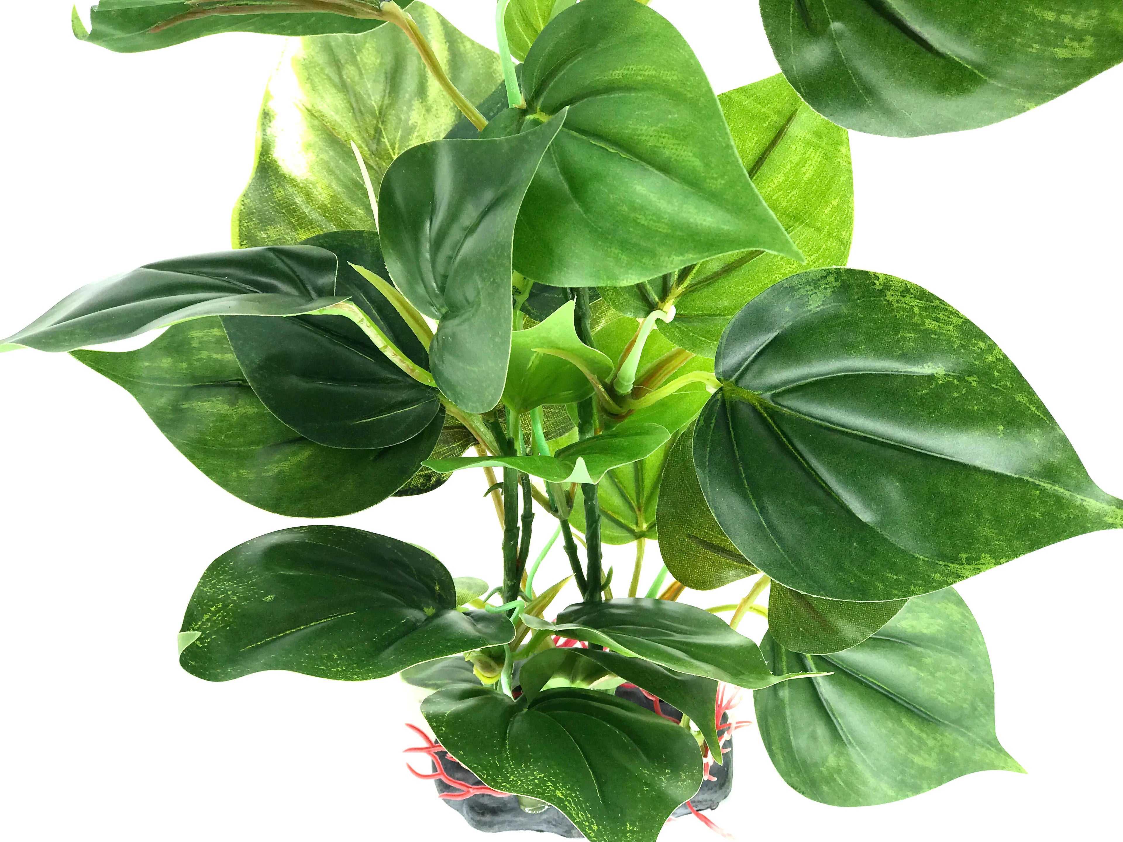 Artificial Aquarium Decor Plants Plastic Aquatic Plant with Large Green Leaves Underwater Plants Fish Tank Aquatic Plant Adorn