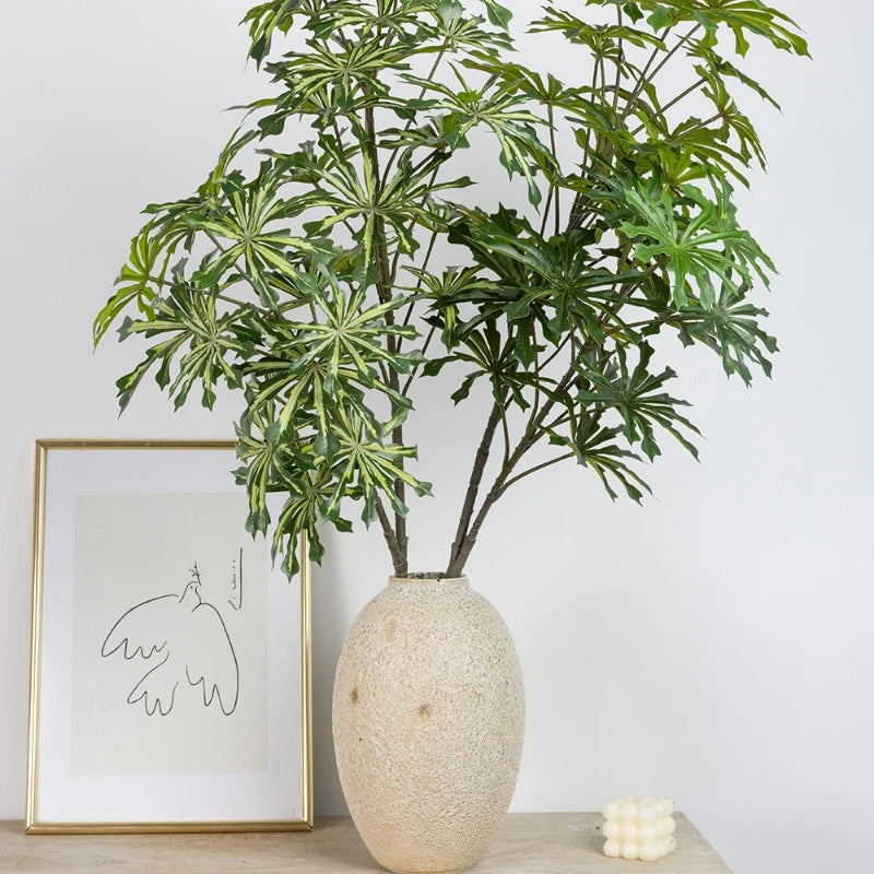 Artificial Green Plants Study Decor Plastic Japanese Andromeda Money Tree Branch Cafe Decoration Simulation Cassava Leaves Plant