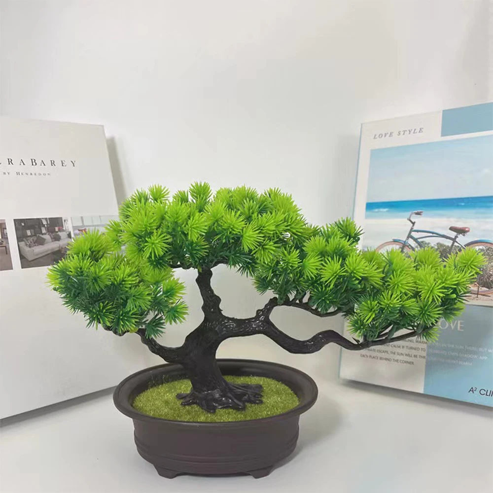 Artificial Bonsai Tree Fake Plants for Home Decor Living Room Bathroom Bookshelf Entryway Table Wall Shelf Modern Farmhouse