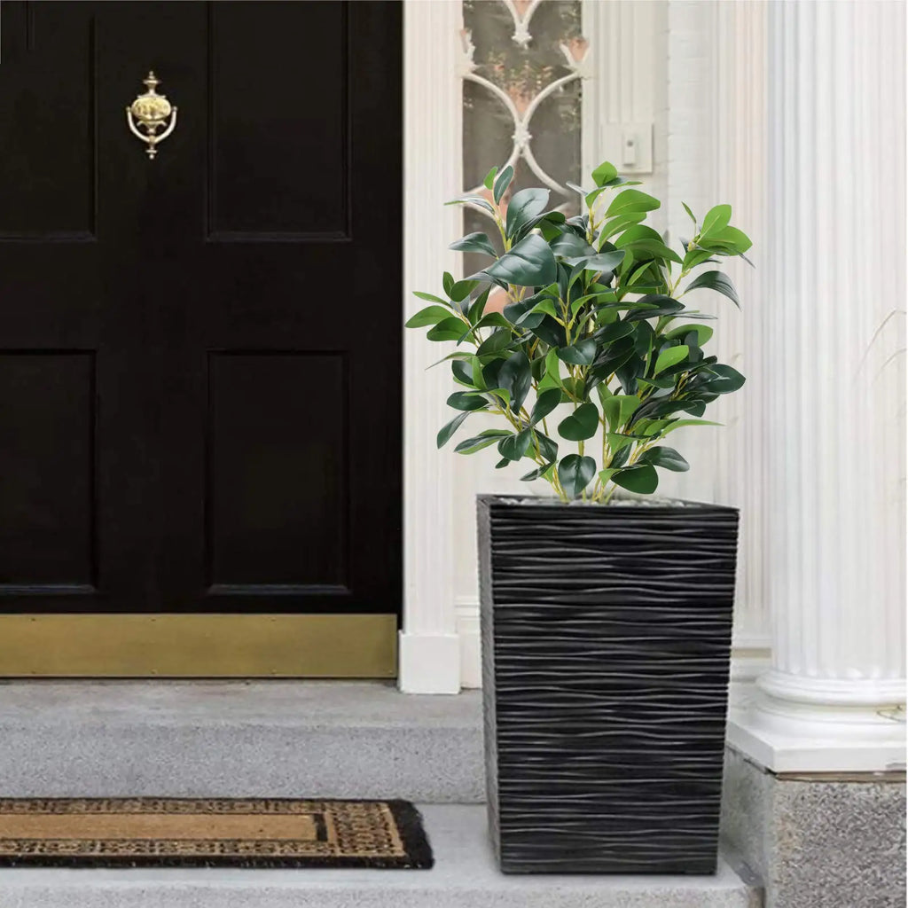 3PCS Artificial Decorative Plants Faux Greenery for Home Indoor Outdoor Garden Balcony Decor Hight Quality Green Leaves