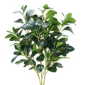 3PCS Artificial Decorative Plants Faux Greenery for Home Indoor Outdoor Garden Balcony Decor Hight Quality Green Leaves